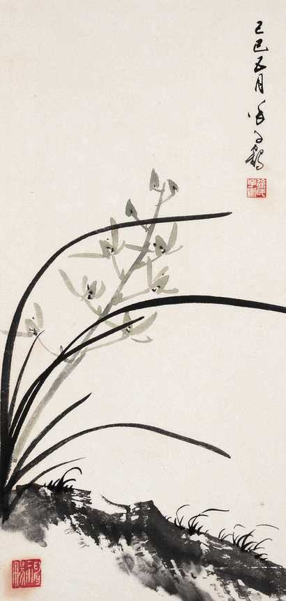 徐子鹤 兰花 立轴